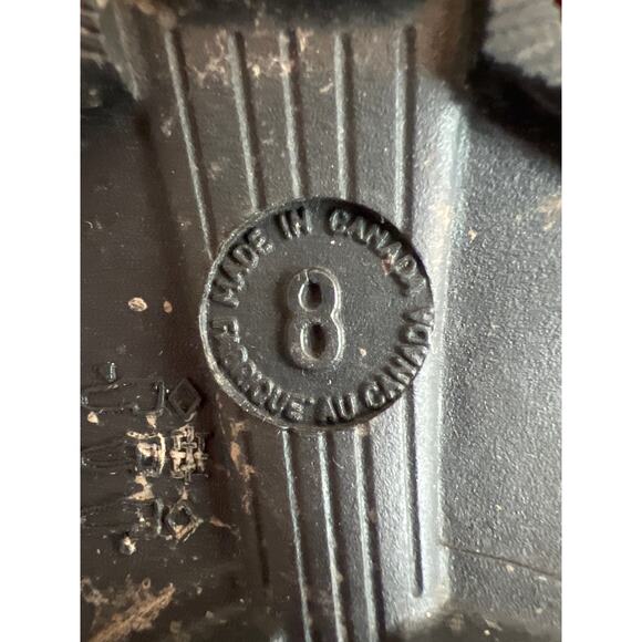 Kamik Tall Rubber Rain Boots Wellies Black Lace Print Womens Size 8 - Picture 10 of 11